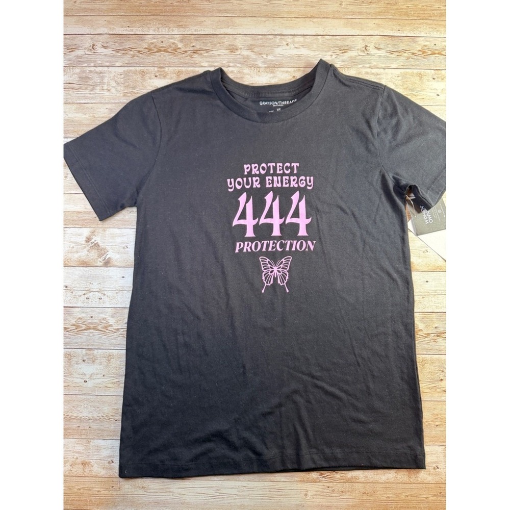 Grayson Threads Womens Graphic‎ T-Shirt Black XS NEW - Picture 3 of 6